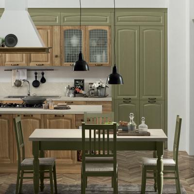 Febal Casa Cucina Classica Gala5 Pensili Con Anta Vetro Lavorato 85